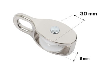 HOME It® blokrulle Ø8 x 75 x 30 mm elforzinket