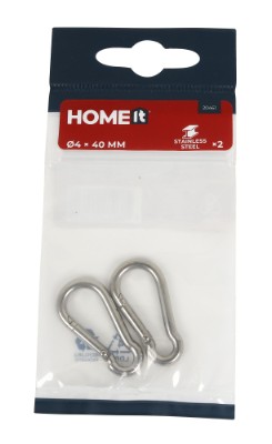 HOME It® brandmandshage Ø4 x 40 mm i rustfrit stål 2 stk.