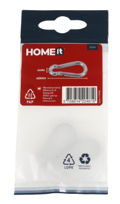 HOME It® brandmandshage Ø4 x 40 mm i rustfrit stål 2 stk.