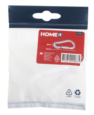 HOME It® brandmandshage Ø8 x 80 mm elforzinket 2 stk.