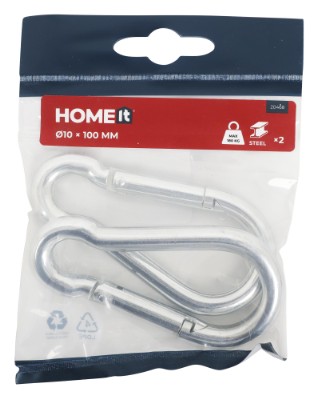 HOME It® brandmandshage Ø10 x 100 mm elforzinket 2 stk.