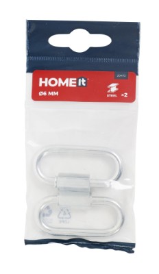 HOME It® nødled skrue Ø6 x 58 x 27 mm elforzinket 2 stk.