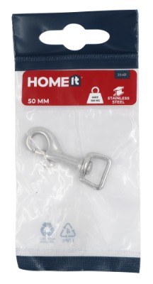HOME It® Karabinhage 50 mm rustfrit stål
