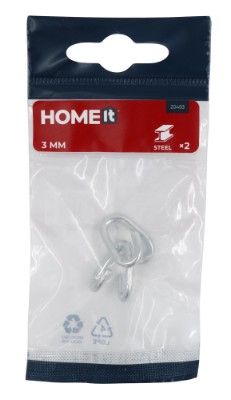 HOME It® nødled 3 mm elforzinket 2 stk.