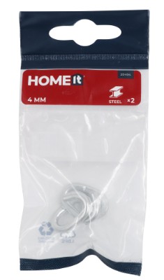 HOME It® nødled 4 mm elforzinket 2 stk.
