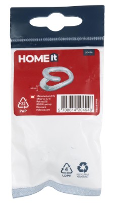 HOME It® nødled 4 mm elforzinket 2 stk.