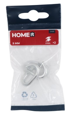 HOME It® nødled 5 mm elforzinket 2 stk.