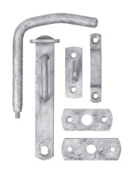 HOME It® Stalddørsgreb med skruer 26-50 mm galvaniseret