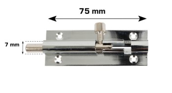 HOME It® Skudrigle med skruer Ø7 x 75 mm elforzinket