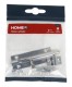 HOME It® Skudrigel med skruer Ø7 x 75 mm elforzinket