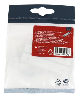 HOME It® Skudrigel med skruer Ø7 x 75 mm elforzinket