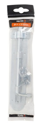 HOME It® Skudrigel med skruer Ø11 x 210 mm elforzinket