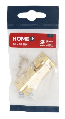 HOME It® Skudrigel med skruer Ø8 x 50 mm messing