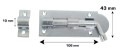 HOME It® Skudrigel med skruer Ø10 x 43 x 106 mm elforzinket