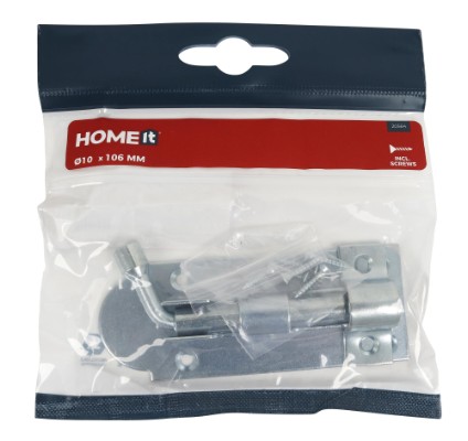 HOME It® Skudrigel med skruer Ø10 x 43 x 106 mm elforzinket