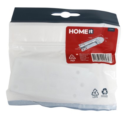 HOME It® Skudrigel med skruer Ø10 x 43 x 106 mm elforzinket