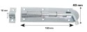 HOME It® Skudrigel med skruer Ø10 x 160 x 43 mm elforzinket