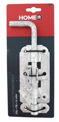 HOME It® Skudrigle med skruer Ø14 x 78 x 230 mm galvaniseret
