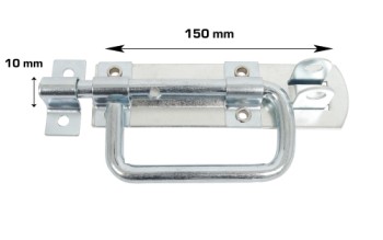 HOME It® Skudrigel med skruer Ø10 x 33 x 150 mm elforzinket