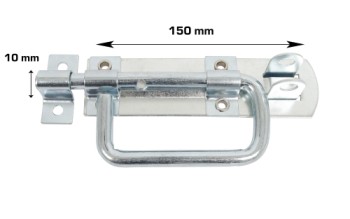 HOME It® skudrigle med skruer Ø10 x 33 x 150 mm elforzinket