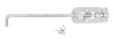 HOME It® Skudrigel med skruer Ø14 x 495 x 78 mm galvaniseret