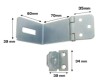 HOME It® vinkel overfald 60 x 39 mm elforzinket