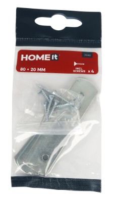 HOME It® hængeblik 80 x 20 mm elforzinket 4 stk.