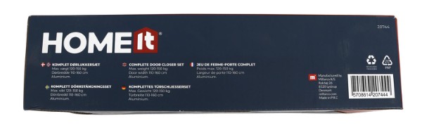 HOME It® komplet dørlukker 1100-1600 mm aluminium