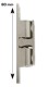 HOME It® dørholder med skruer 60 x 38 mm krom 1 stk.