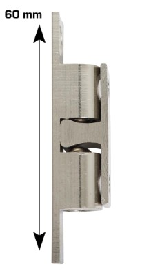 HOME It® dørholder med skruer 60 x 38 mm krom 1 stk.
