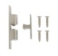 HOME It® dørholder med skruer 60 x 38 mm krom 1 stk.