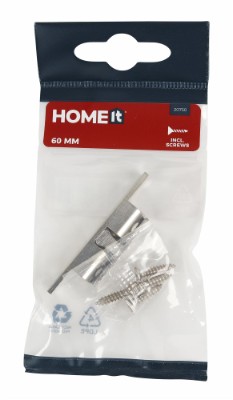 HOME It® dørholder med skruer 60 x 38 mm krom 1 stk.