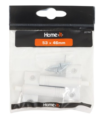 HOME It® lågedæmper i plast 53 x 46 mm hvid 2 stk.