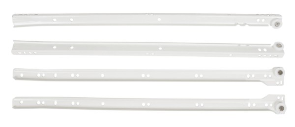 HOME It® skuffeskinne til skabsskuffer 500 mm hvid 2 stk.