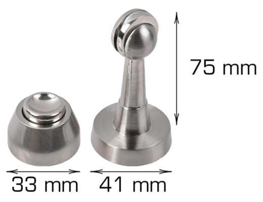 HOME It® dørholder med magnet 75 x 41 mm krom