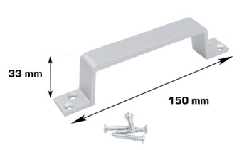 HOME It® kuffertgreb 150 x 33 mm elforzinket