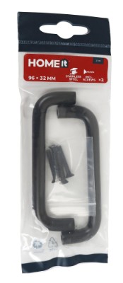 HOME It® U-bøjlegreb 96 x 32 mm matsort 2 stk.