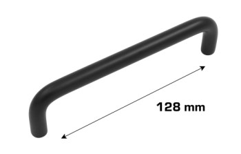 HOME It® U-bøjlegreb 128 x 32 mm matsort 2 stk.