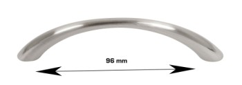 HOME It® buet bøjlegreb 96 x 30 mm rustfrit Stål. 2 stk.