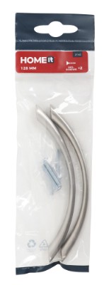 HOME It® buet bøjlegreb 128 x 30 mm rustfrit stål 2 stk.
