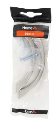 HOME It® buet bøjlegreb 96 x 30 mm aluminium 2 stk.