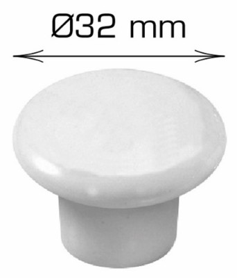 HOME It® porcelænknop Ø32 x 25 mm Hvid 2 stk.