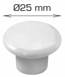 HOME It® porcelænknop Ø25 x 20 mm Hvid 2 stk.
