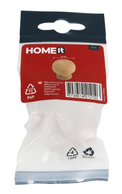 HOME It® møbelknop Ø31 x 25 mm bøg 2 stk.
