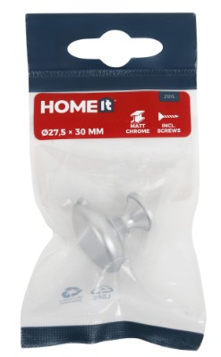 HOME It® møbelknop Ø27,5 x 30 mm krom
