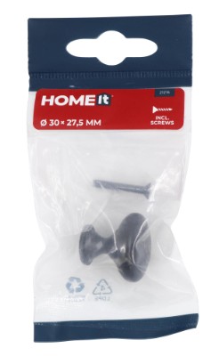 HOME It® møbelknop Ø30 x 30 mm matsort