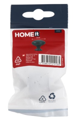 HOME It® møbelknop Ø30 x 30 mm matsort