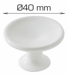HOME It® møbelknop Ø40 x 30 mm hvid Plast