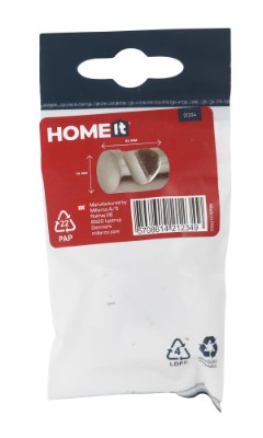 HOME It® møbelgreb Ø19 x 24 mm matkrom 2 stk.