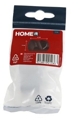 HOME It® møbelgreb Ø19 x 24 mm sort 2 stk.